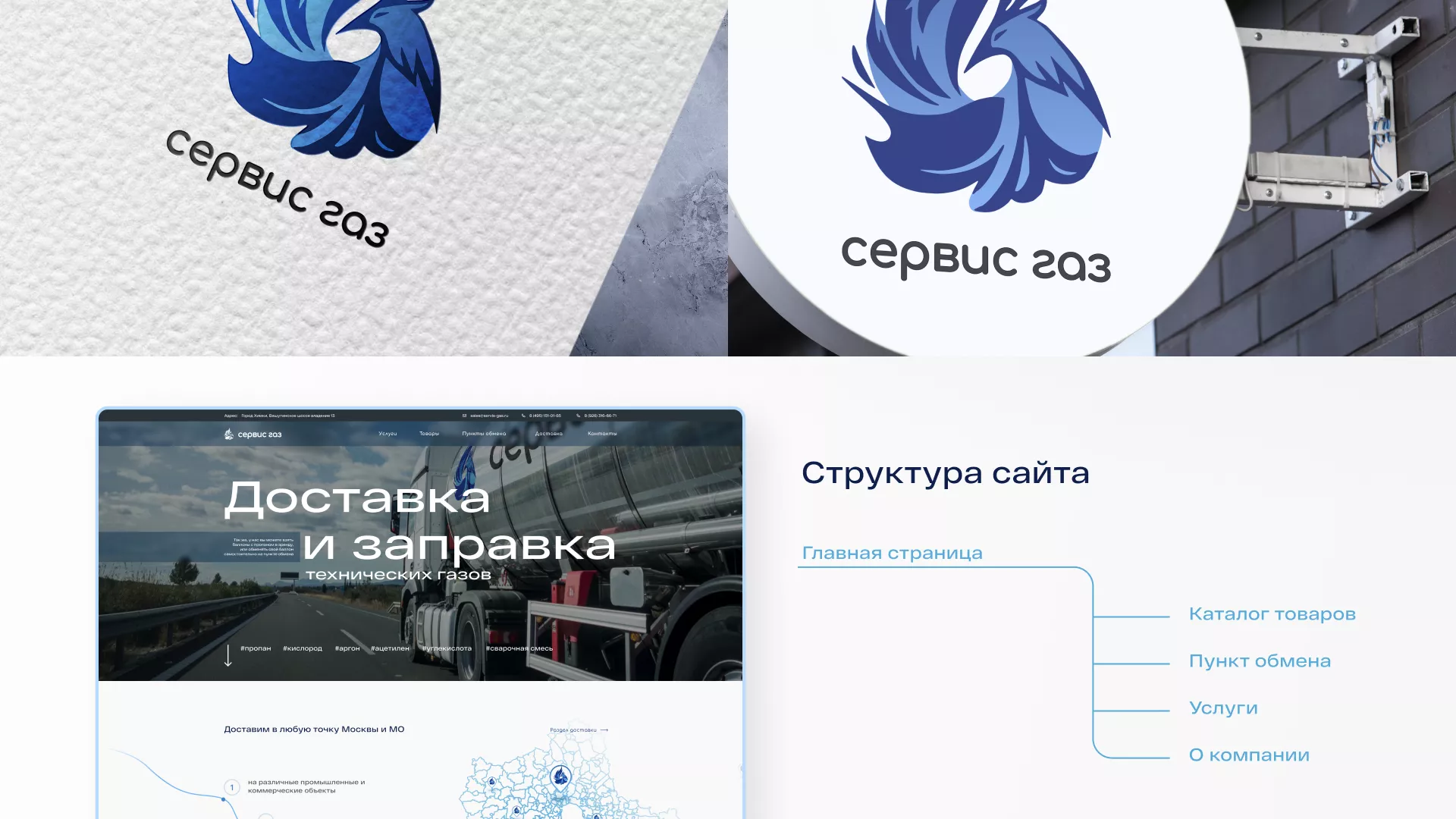 Создание сайта компании «Сервис газ» в Нефтекумске